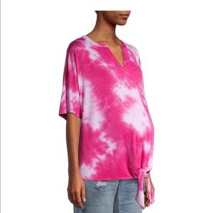 Maternity Dolman Sleeve Tie-Front Top